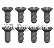 Wltoys 18429 Phillips Countersunk head screws-ST2X5kB(8pcs),Wltoys 18429 RC Car Spare Parts Replacement Accessories,1:18 Scale 4wd,2.4G 18429 rc racing car Parts,On Road Drift Racing Truck Car Parts