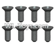 Wltoys 18429 Phillips Countersunk head Self-tapping screws-ST2X6kB(8pcs),Wltoys 18429 RC Car Spare Parts Replacement Accessories,1:18 Scale 4wd,2.4G 18429 rc racing car Parts,On Road Drift Racing Truck Car Parts