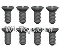 Wltoys 18429 Phillips Countersunk head Machine screws-2X6kB(8pcs),Wltoys 18429 RC Car Spare Parts Replacement Accessories,1:18 Scale 4wd,2.4G 18429 rc racing car Parts,On Road Drift Racing Truck Car Parts