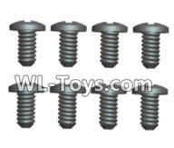 Wltoys 18429 Phillips pan head screws-ST2X6PB(8pcs),Wltoys 18429 RC Car Spare Parts Replacement Accessories,1:18 Scale 4wd,2.4G 18429 rc racing car Parts,On Road Drift Racing Truck Car Parts
