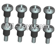 Wltoys 18429 Phillips Round head Self-tapping Step half tooth screws-ST2X8PB(8pcs),Wltoys 18429 RC Car Spare Parts Replacement Accessories,1:18 Scale 4wd,2.4G 18429 rc racing car Parts,On Road Drift Racing Truck Car Parts