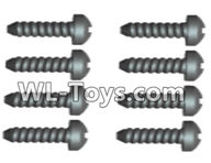 Wltoys 18429 Phillips Round head Self-tapping screws-ST2X10PB(8pcs),Wltoys 18429 RC Car Spare Parts Replacement Accessories,1:18 Scale 4wd,2.4G 18429 rc racing car Parts,On Road Drift Racing Truck Car Parts