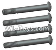 Wltoys 18429 Phillips Round head lower half tooth screws-ST2X16PB(4pcs),Wltoys 18429 RC Car Spare Parts Replacement Accessories,1:18 Scale 4wd,2.4G 18429 rc racing car Parts,On Road Drift Racing Truck Car Parts