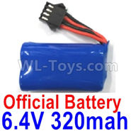 Wltoys 18628 Battery,life battery pack,6.4V 320mAh Battery(1pcs)-18628-0679,Wltoys 18628 RC Crawler Car Spare Parts Replacement Accessories,1:18 18628 6wd rc rock racing car Parts,On Road Drift Racing Truck Car Parts