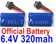 Wltoys 18628 life battery pack,Lipo Battery,6.4V 320mAh Battery(2pcs)-18628-0679,Wltoys 18628 RC Crawler Car Spare Parts Replacement Accessories,1:18 18628 6wd rc rock racing car Parts,On Road Drift Racing Truck Car Parts