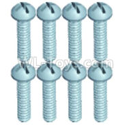 Wltoys 18628 Screws,Pan head screws(8pcs)-M2X20-18628-0112,Wltoys 18628 RC Crawler Car Spare Parts Replacement Accessories,1:18 18628 6wd rc rock racing car Parts,On Road Drift Racing Truck Car Parts