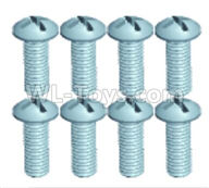 Wltoys 18628 Screws,Pan head screws(8pcs)-ST1.7X4PB-18628-0551,Wltoys 18628 RC Crawler Car Spare Parts Replacement Accessories,1:18 18628 6wd rc rock racing car Parts,On Road Drift Racing Truck Car Parts