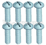 Wltoys 18628 Screws,Pan head screws(8pcs)-ST1.7X8PB-18628-0552,Wltoys 18628 RC Crawler Car Spare Parts Replacement Accessories,1:18 18628 6wd rc rock racing car Parts,On Road Drift Racing Truck Car Parts