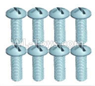 Wltoys 18629 Screws Pan head screws(8pcs)-ST1.7X4PB-18629-0551,Wltoys 18629 RC Crawler Car Spare Parts Replacement Accessories,1:18 18629 rc rock racing car Parts,On Road Drift Racing Truck Car Parts