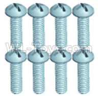 Wltoys 18629 Screws Pan head screws(8pcs)-ST1.7X8PB-18629-0552,Wltoys 18629 RC Crawler Car Spare Parts Replacement Accessories,1:18 18629 rc rock racing car Parts,On Road Drift Racing Truck Car Parts