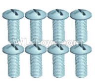 Wltoys 18629 Screws Pan head screws(8pcs)-ST2.3X6PB-18629-0555,Wltoys 18629 RC Crawler Car Spare Parts Replacement Accessories,1:18 18629 rc rock racing car Parts,On Road Drift Racing Truck Car Parts