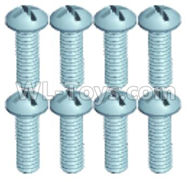 Wltoys 18629 Screws Pan head screws(8pcs)-ST2.3X8PB-18629-0556,Wltoys 18629 RC Crawler Car Spare Parts Replacement Accessories,1:18 18629 rc rock racing car Parts,On Road Drift Racing Truck Car Parts