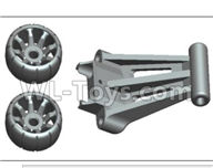 Wltoys 20409 1525 Head up wheel assembly,1/20 Wltoys 20409 RC Car Spare Parts Replacement Accessories