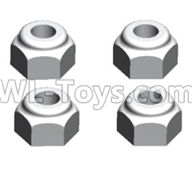 Wltoys 20409 A929-95 M3 Anti loose nut(4PCS),1/20 Wltoys 20409 RC Car Spare Parts Replacement Accessories
