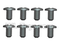 Wltoys 20409 0416 Cross recessed pan head screws(8PCS)-ST1.7X4PB,1/20 Wltoys 20409 RC Car Spare Parts Replacement Accessories