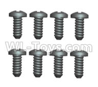 Wltoys 20404 0424 Cross recessed pan head Self-tapping screws(8PCS)-ST2x8PB,1/20 Wltoys 20404 RC Car Spare Parts Replacement Accessories