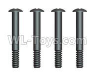 Wltoys 20404 0433 Cross recessed pan head step screws with Lower haft tooth(4PCS)-ST2X16PBO-Thread length 5mm,Wltoys 20404 Rc Car Spare Parts Replacement Accessories,1:20 Scale 4wd,2.4G 20404 rc racing car Parts,On Road Drift Racing Truc