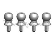 Wltoys 20404 0438 Ball Head Screw Assembly(4PCS)-4.5X9.2,1/20 Wltoys 20404 RC Car Spare Parts Replacement Accessories