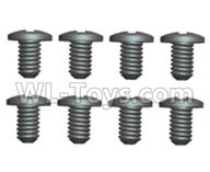 Wltoys 20409 0553 Cross recessed pan head screws(8PCS)-ST2x6PB,1/20 Wltoys 20409 RC Car Spare Parts Replacement Accessories