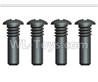 Wltoys 20404 0637 Cross recessed pan head screws with Half tooth(4PCS)-ST2.3X7PB,1/20 Wltoys 20404 RC Car Spare Parts Replacement Accessories