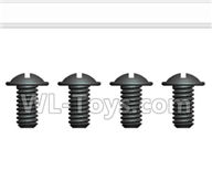 Wltoys 20409 0638 Round Head Screws with cross media(4pcs)-ST 2.5X5PWM D5,1/20 Wltoys 20409 RC Car Spare Parts Replacement Accessories