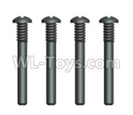 Wltoys 20404 0640 Cross recessed pan head screws with Upper Half tooth(4PCS)-ST2.3X23PB,1/20 Wltoys 20404 RC Car Spare Parts Replacement Accessories