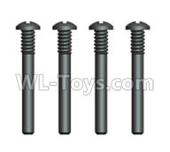 Wltoys 20404 0641 Cross recessed pan head screws with Upper Half tooth(4PCS)-ST2.3X25PB,1/20 Wltoys 20404 RC Car Spare Parts Replacement Accessories