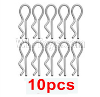 Wltoys 244016 284131.2036 R-Clip,RC Body Clips. total 10pcs 0.9X13.6 Set.WLtoys VAGRANT SPEEDSTER 1/24 RC Car Accessories.