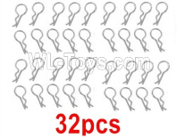 Wltoys 284131.2036 32pcs R-Clips,RC Body Clips for body shell.WLtoys VAGRANT SPEEDSTER 1/24 RC Car Accessories.