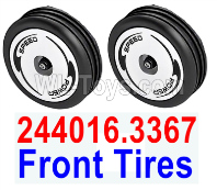 Wltoys 244016 Parts 244016.3367 Front Tire Set.WLtoys VAGRANT SPEEDSTER 1/24 RC Car Accessories.