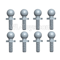 Wltoys 244016 Parts 244016.3345 3X7.5 Hexagonal Ball Head Screws Set.WLtoys VAGRANT SPEEDSTER 1/24 RC Car Accessories.