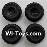 Wltoys 24438 Wheel unit(4pcs)-24438-0174,1/24 Wltoys 24438 RC Car Spare Parts Replacement Accessories