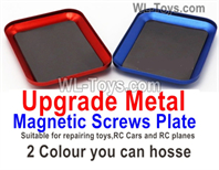 Wltoys 284010 Upgrade Parts Metal Magnetic Screws Plate.You have 2 color to choose.WLtoys 1/28 RC Car Parts.