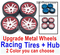 Wltoys 284010 Upgrade Parts Metal Racing Wheels.You have 2 Colors to choose.WLtoys 1/28 RC Car Parts.