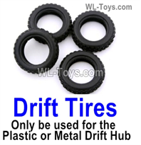 Wltoys 284010 Parts Drift Tires.K989-53 Can only be used for the Plastic or Metal Drift Hub.WLtoys 1/28 RC Car Parts.