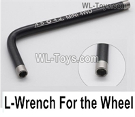 Wltoys 284010 Upgrade Parts L-Shap wrench for the Wheel.Black Color.WLtoys 1/28 RC Car Parts.