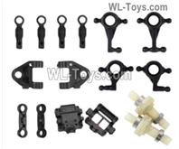 Wltoys 284010 Parts Common Sare parts unit.It includes K989-39, K989-4, K989-34,K989-33,K989-40,K989-24 ,284010-2252 Drift Differential unit.WLtoys 1/28 RC Car Parts.