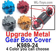 Wltoys 284010 Upgrade Parts Metal Gear Box Cover.K989-24.You have 4 Color you can choose.WLtoys 1/28 RC Car Parts.
