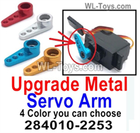 Wltoys 284010 Upgrade Parts Metal Servo Arm.You have 4 Color you can choose.WLtoys 1/28 RC Car Parts.