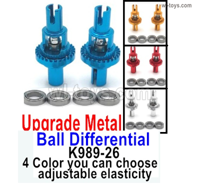 Wltoys 284131 Upgrade Parts.Upgrade Metal differential,Total 2 Set. K989-26.adjustable elasticit.y.4 Color you can choose.WLtoys 1/28 rc Drift Car Parts