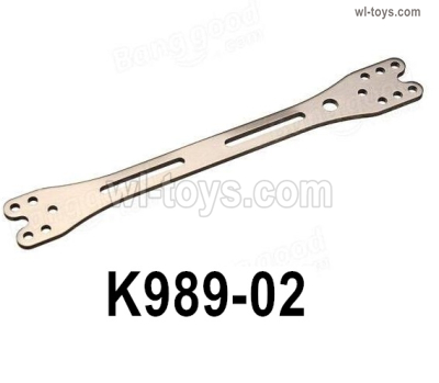 Wltoys 284131 Parts-K989-02 The Second Floor Plate.Upper Deck.The size is 99X13X1.5mm.WLtoys 1/28 rc Drift Car Parts