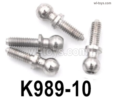Wltoys 284131 Screws Parts.K989-10 Ball-Head Screws-3.5x10.8.WLtoys 1/28 rc Drift Car Parts