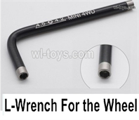 Wltoys 284161 Upgrade Parts L-Shap wrench for the Wheel.Black Color.WLtoys 1/28 RC Car Parts.