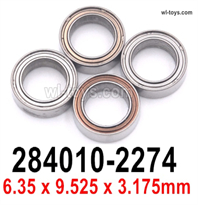 Wltoys 284161 Parts 284010-2274 Bearing.The size is 6.35X9.525X3.175.The quantity is 4pcs.WLtoys 1/28 RC Car Parts.