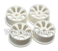 Wltoys A242 A242 Car Hub,Car wheel(4pcs)-(Can be used for A232 A242 A252,And you must buy the A242 Tire leather),Wltoys A232 A242 A252 1/24 rc Drift Car Parts desert Off Road Buggy parts