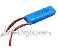 Wltoys A232 A242 A252 Battery Packs,7.4v 500mah battery(1pcs),Wltoys A232 A242 A252 1/24 rc Drift Car Parts desert Off Road Buggy parts