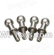 Wltoys A212 A222 A232 A242 A252 Long Ball-shape screws(4pcs-4X12.5mm),Wltoys A232 A242 A252 1/24 rc Drift Car Parts desert Off Road Buggy parts