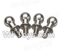 Wltoys A212 A222 A232 A242 A252 Short Ball-shape screws(4pcs-4X9.5mm),Wltoys A232 A242 A252 1/24 rc Drift Car Parts desert Off Road Buggy parts