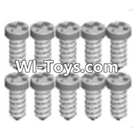 Wltoys A313 Cross recessed tapping round head Screws(M1.7X6 PB)-10PCS,1/12 Wltoys A313 RC Car Spare Parts Replacement Accessories