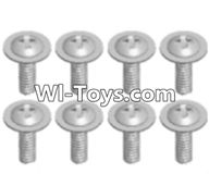 Wltoys A313 Round head screw with dielectric(M2.5X6X6)-8pcs,1/12 Wltoys A313 RC Car Spare Parts Replacement Accessories